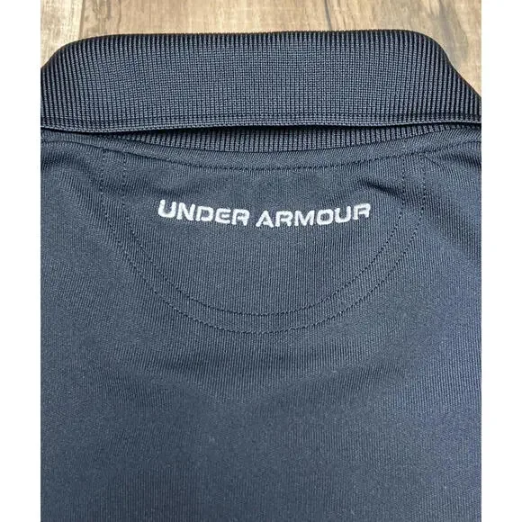 Under Armour HeatGear Performance Polo Golf Shirt Mens Small Fit Black Active. - Picture 12 of 13